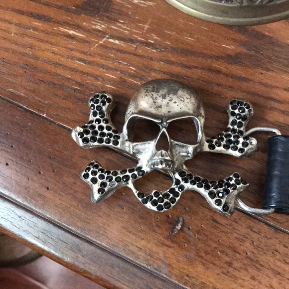 leatherock Accessories - Leather skull belt đź’€ leatherock Accessories - Leather skull belt đź’€
